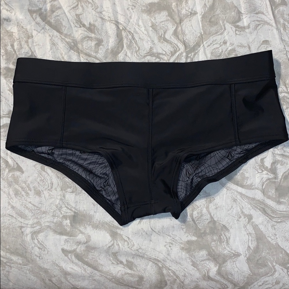 Volcom Simply Solid Boy Cut Bikini Bottoms